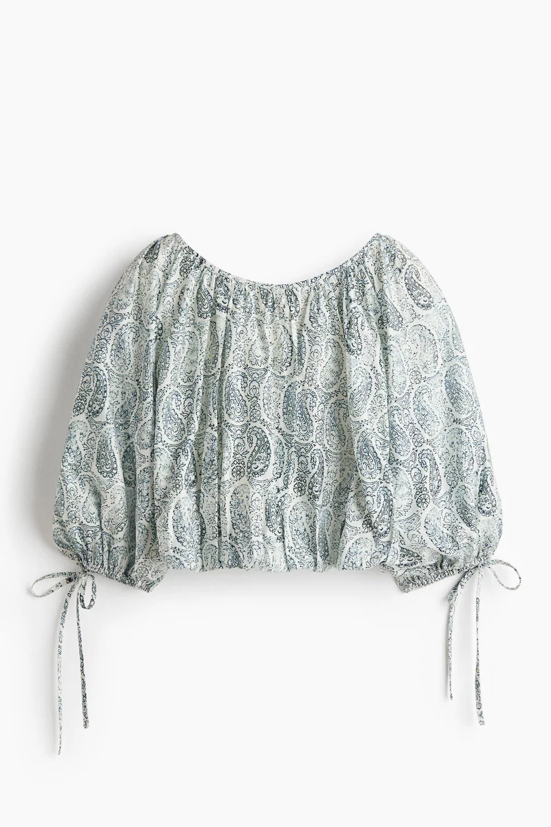 Oversized Tie-Detail Blouse