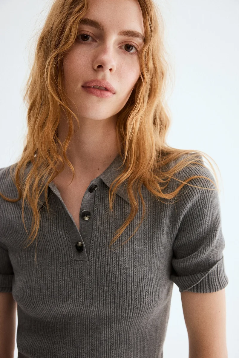 Pointelle Knit Top
