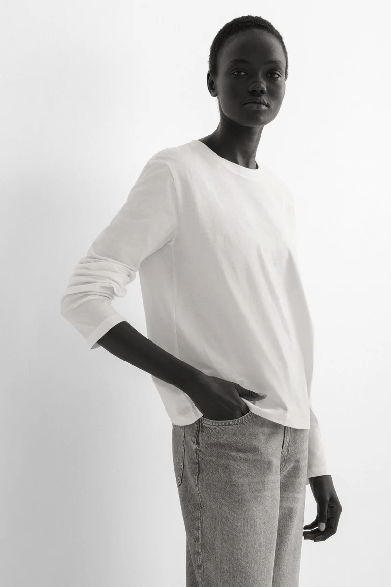 Cotton Long-Sleeve Top
