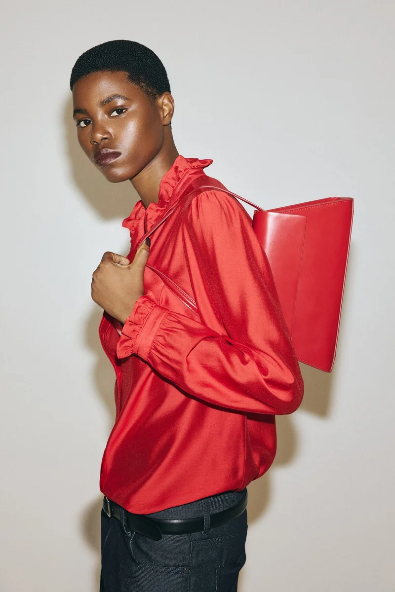 Frill-collar Blouse