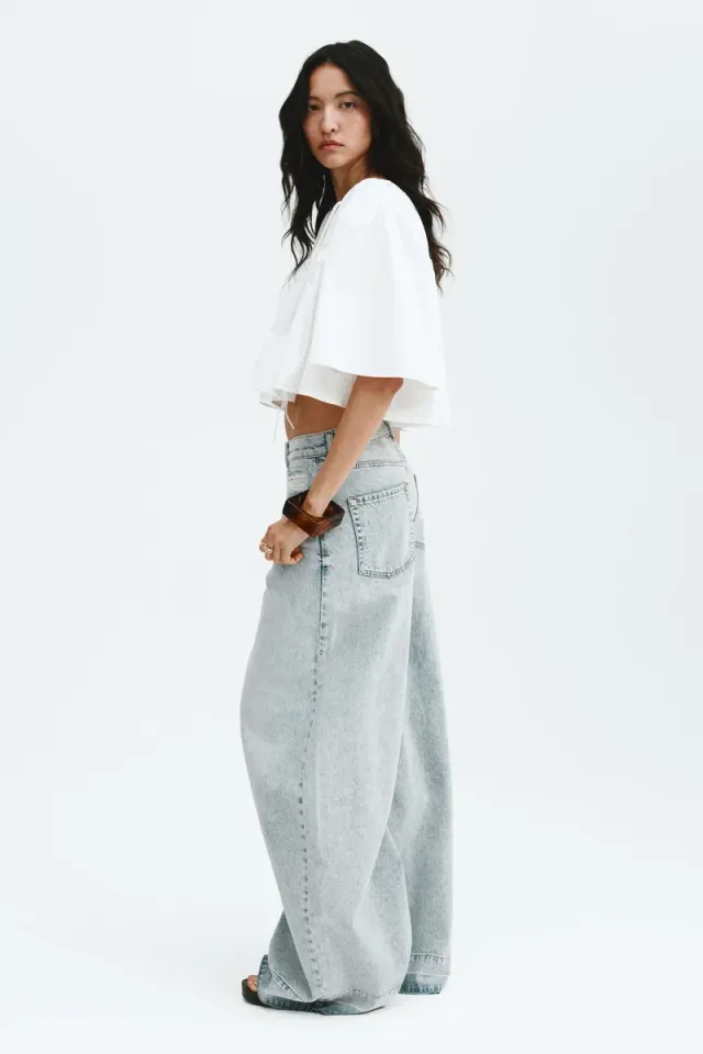 Cropped Cotton Blouse – image 3