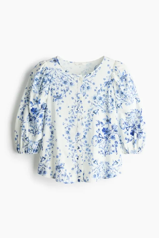 Linen Blend Blouse – image 5