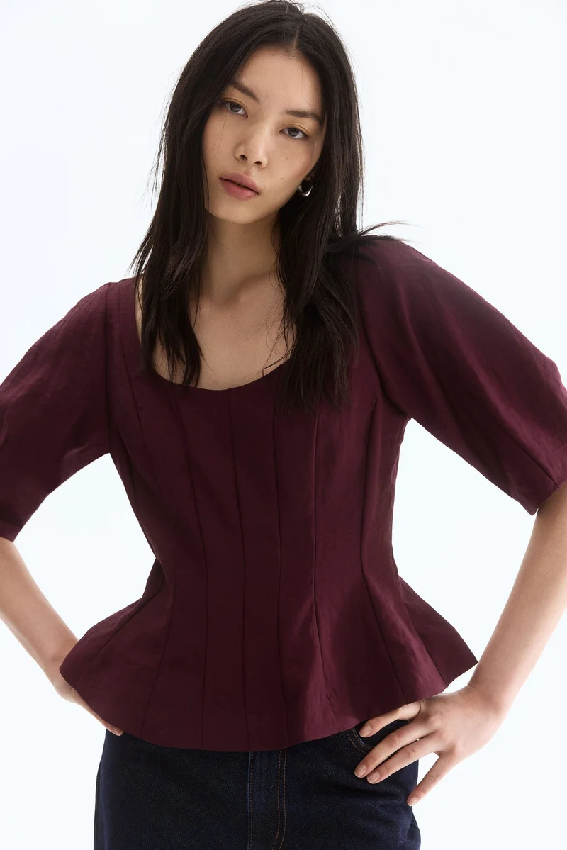Scoop Neck Blouse