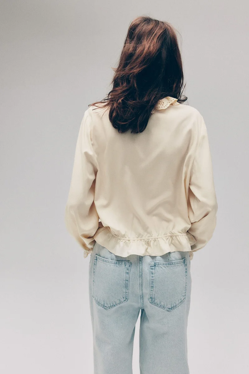 Frill Trim Blouse