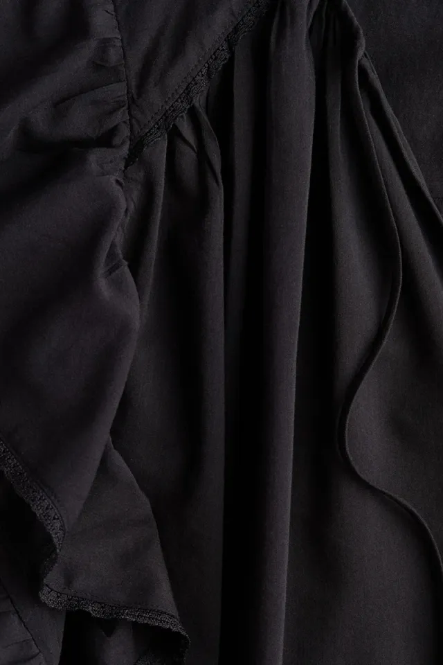 Oversized Lace-Trimmed Blouse – image 5