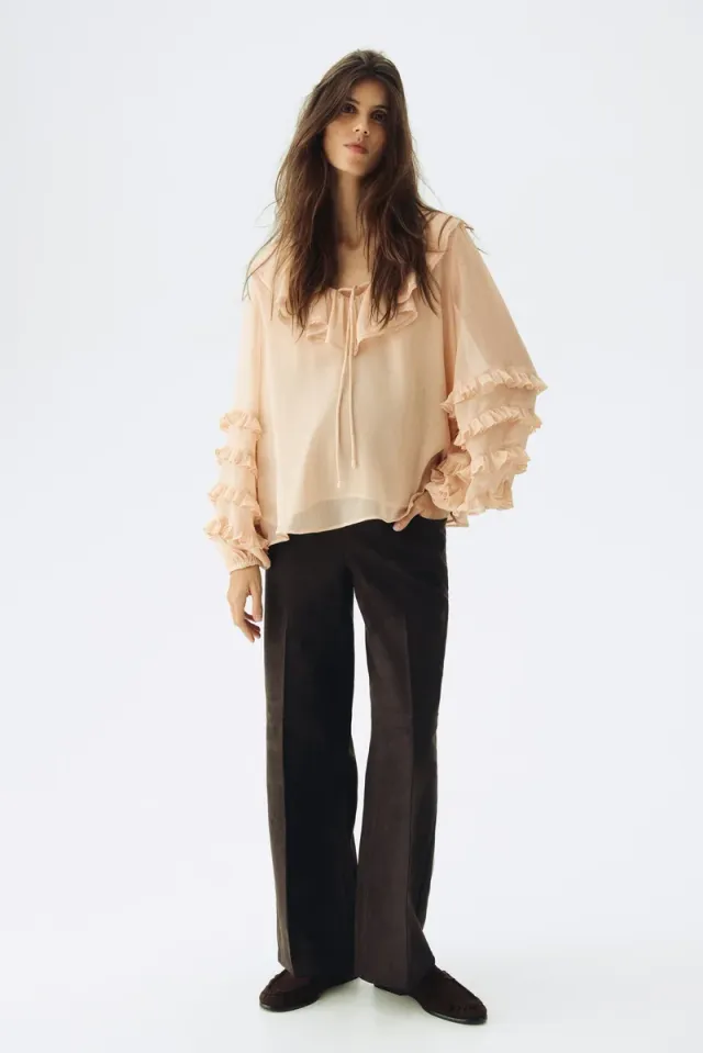 MAMA Frill Chiffon Blouse – image 2