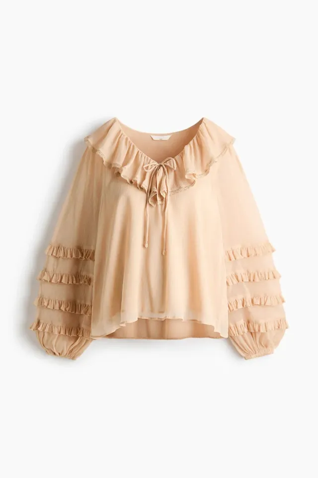 MAMA Frill Chiffon Blouse – image 5
