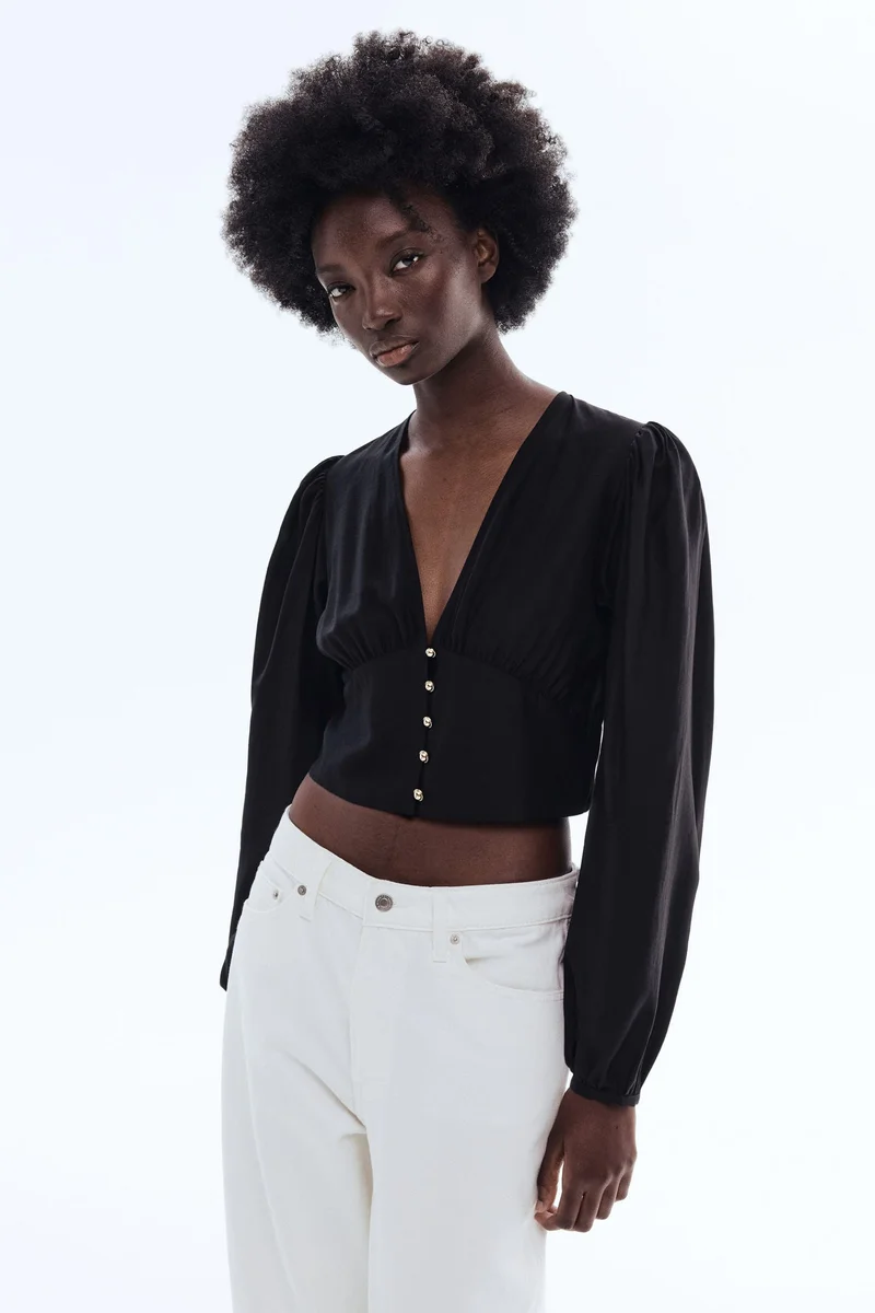V-neck Blouse