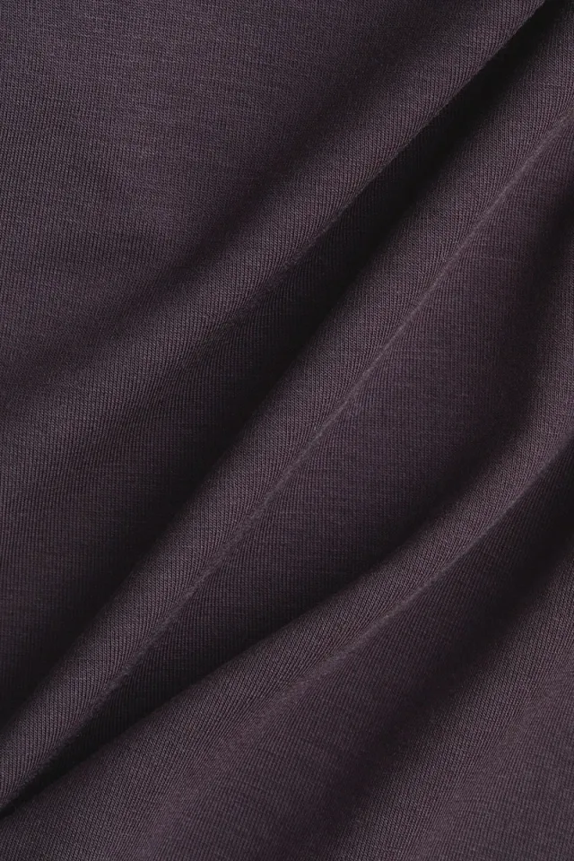 Cropped Long-Sleeved Yoga Top Lilac Purple Dark – image 8