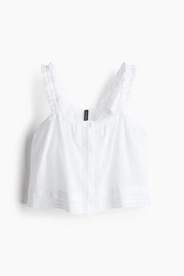 Lace-detail strappy top – image 4
