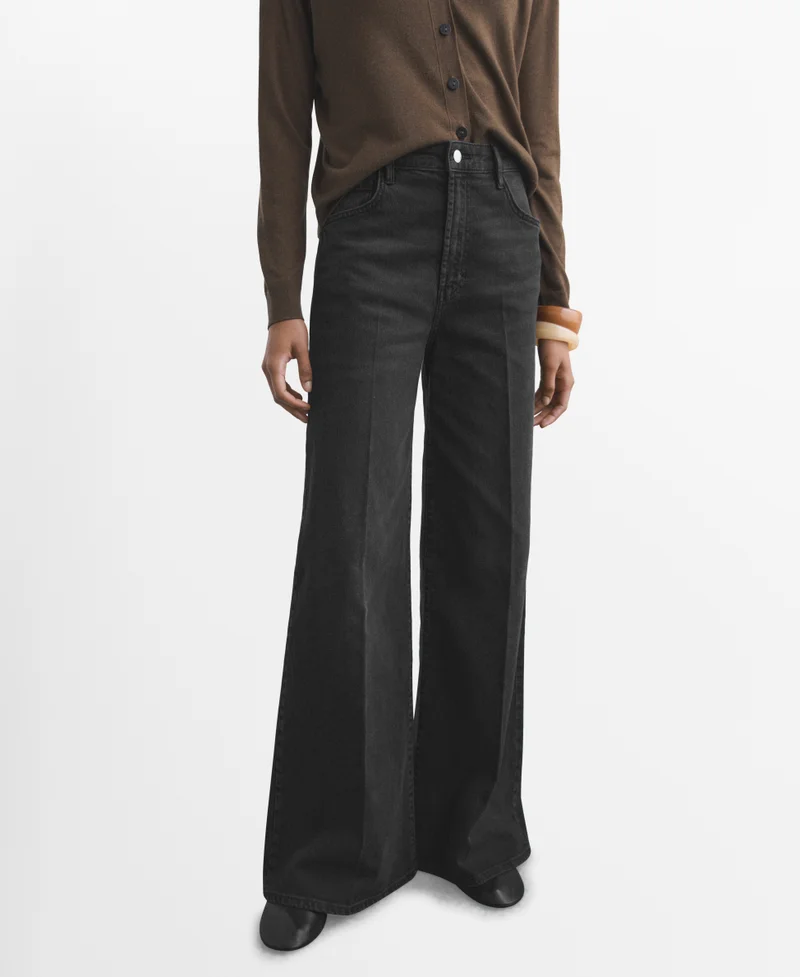 High-Waisted Wide-Leg Jeans