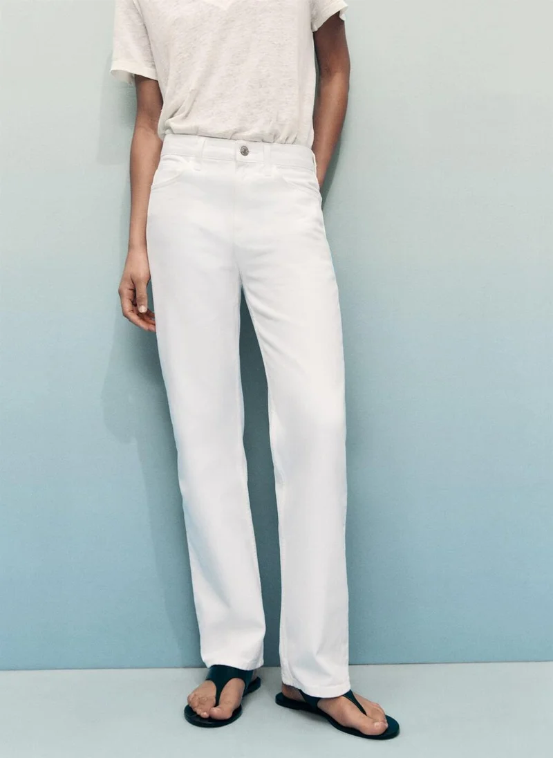 Matilda Medium-Rise Straight-Fit Jeans