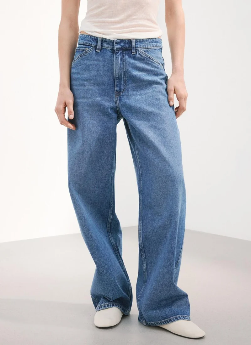 Mid-rise Balloon Jeans