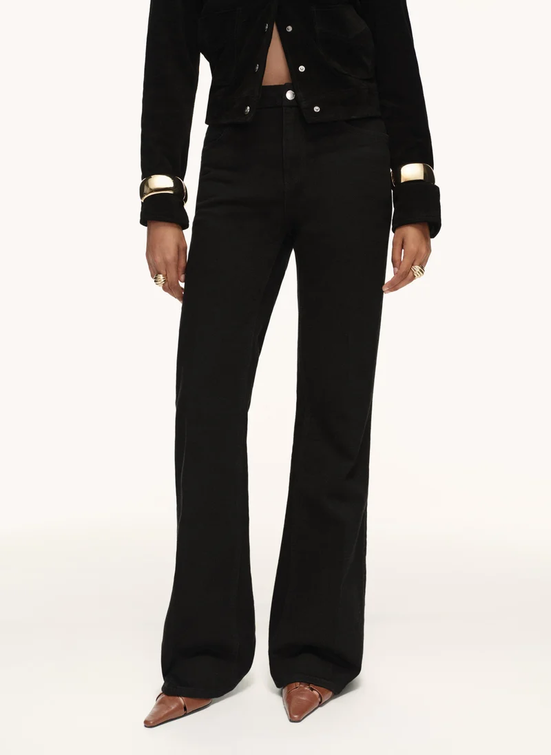 Flared High-Rise Jeans Violet
