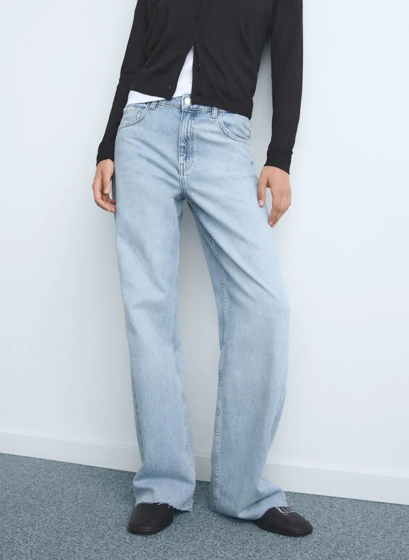 Wide Leg High-Rise Jeans