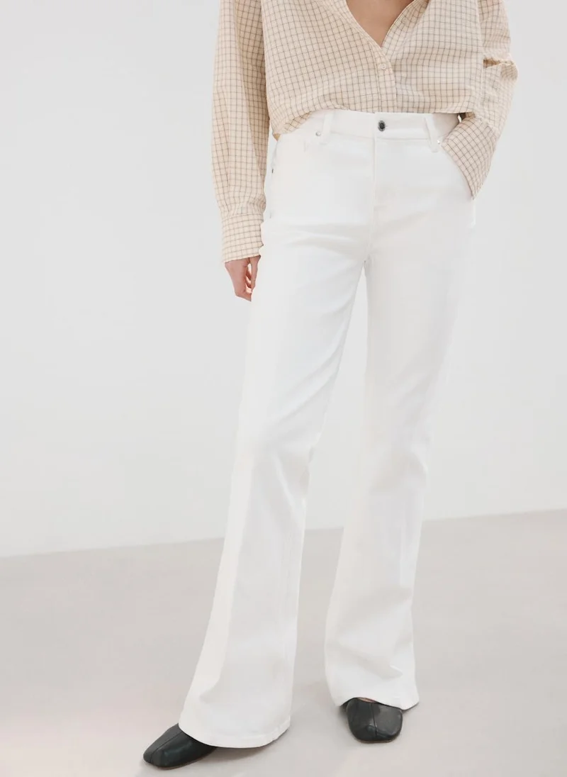 High-Rise Flared Jeans Violet