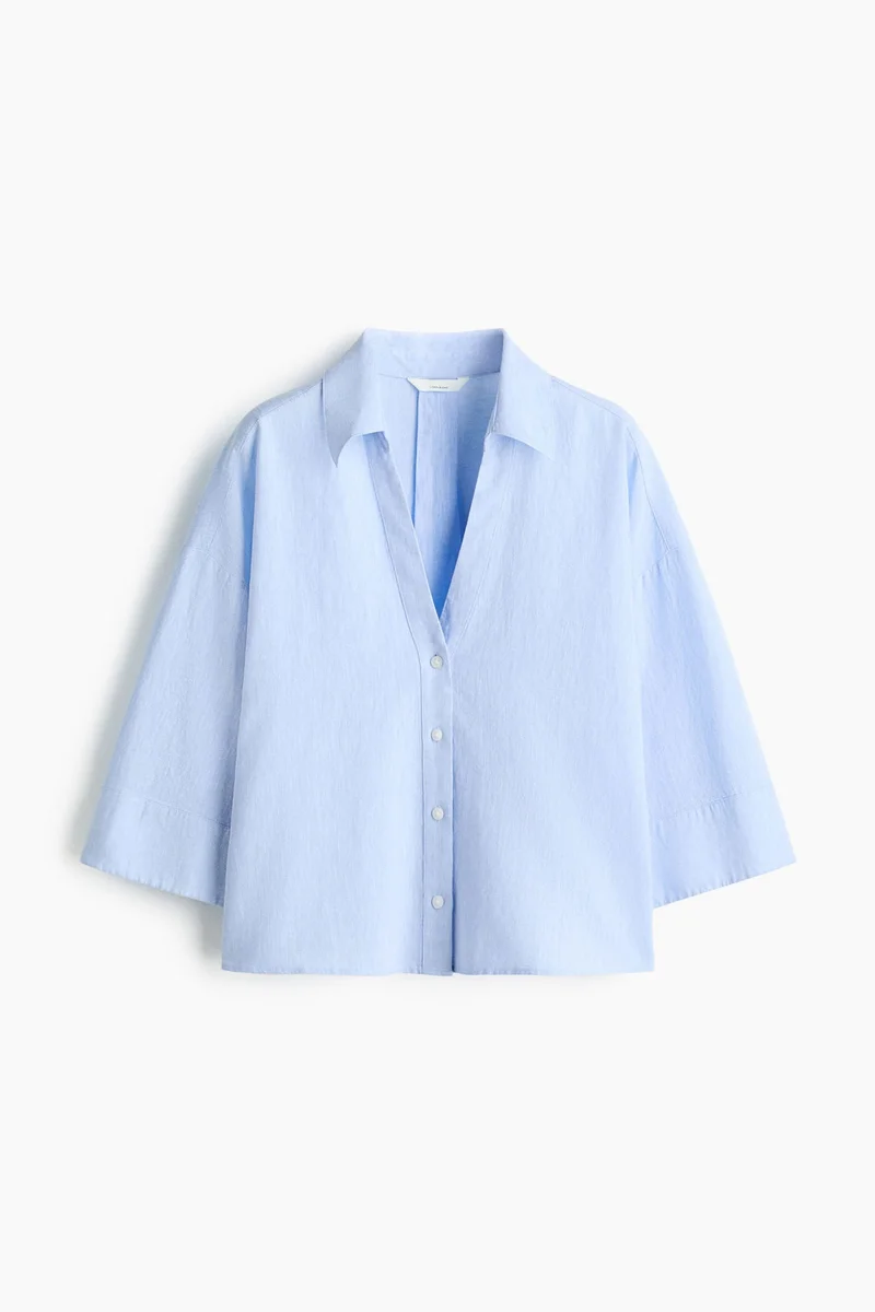 Linen-blend Shirt