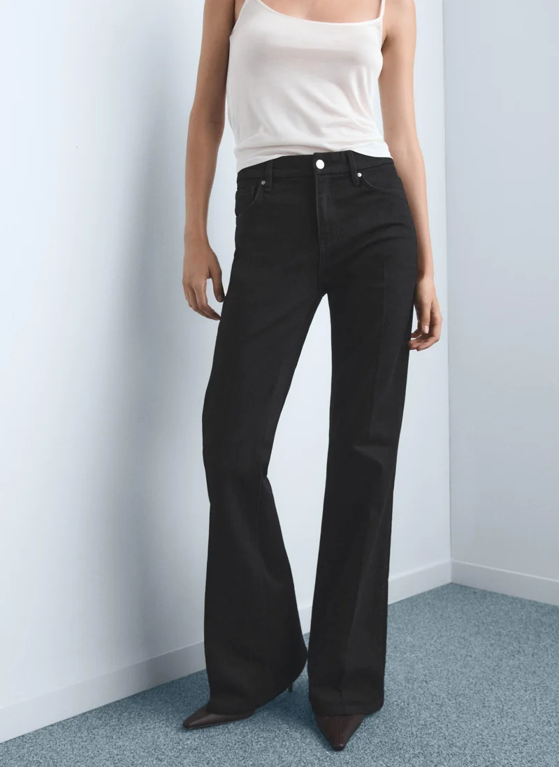High-Rise Flared Jeans Violet