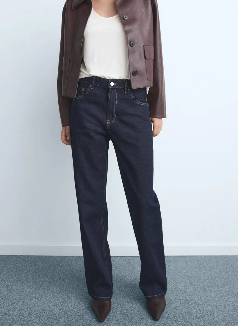 Miami Medium-Rise Straight-Fit Jeans