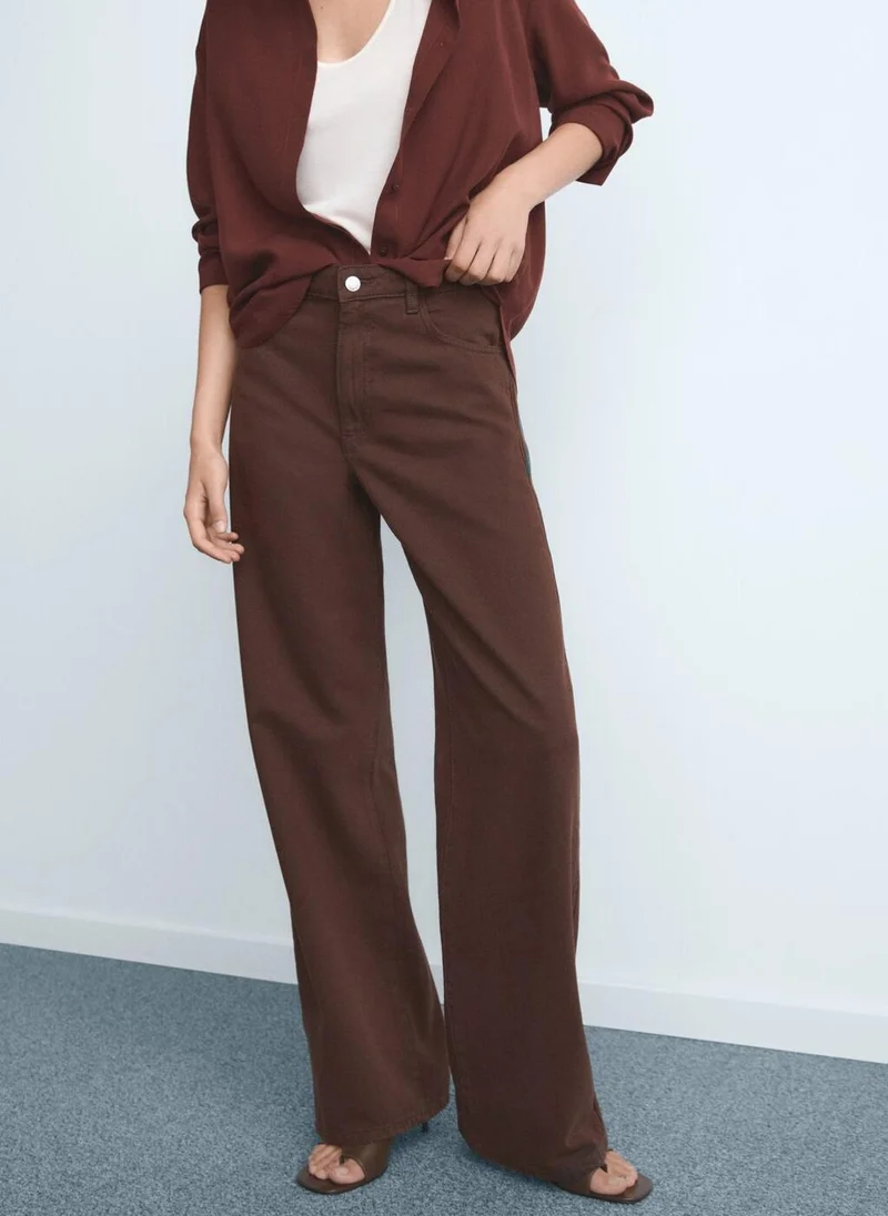 Wide Leg High-Rise Jeans