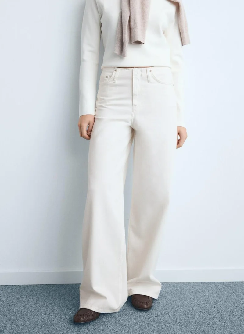 Low-Rise Wide-Leg Jeans