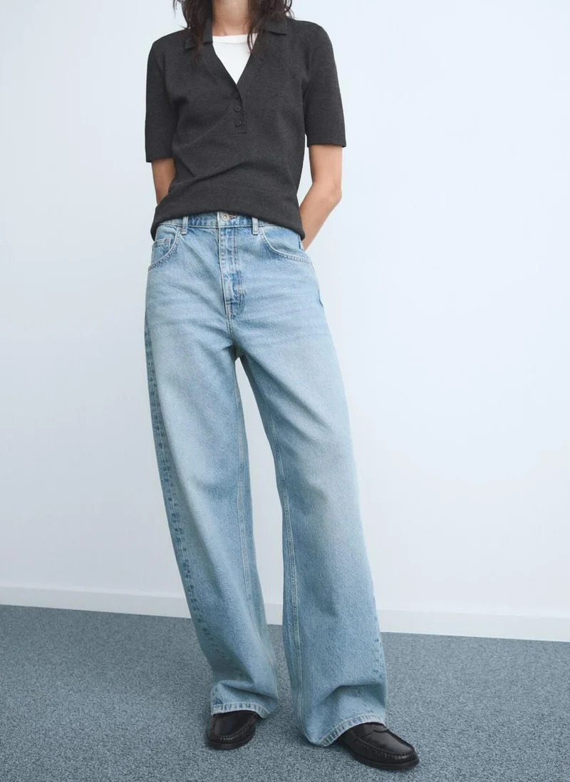 Mid-Rise Balloon Jeans