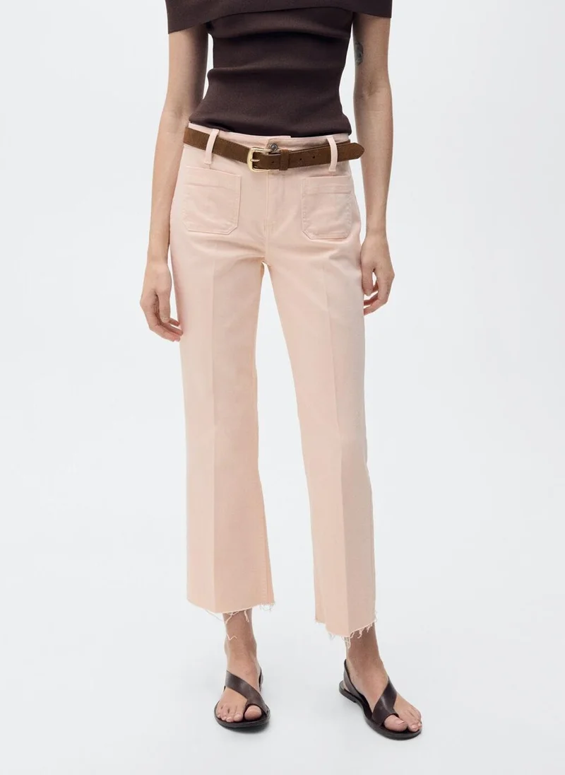 Flared Cropped Jeans