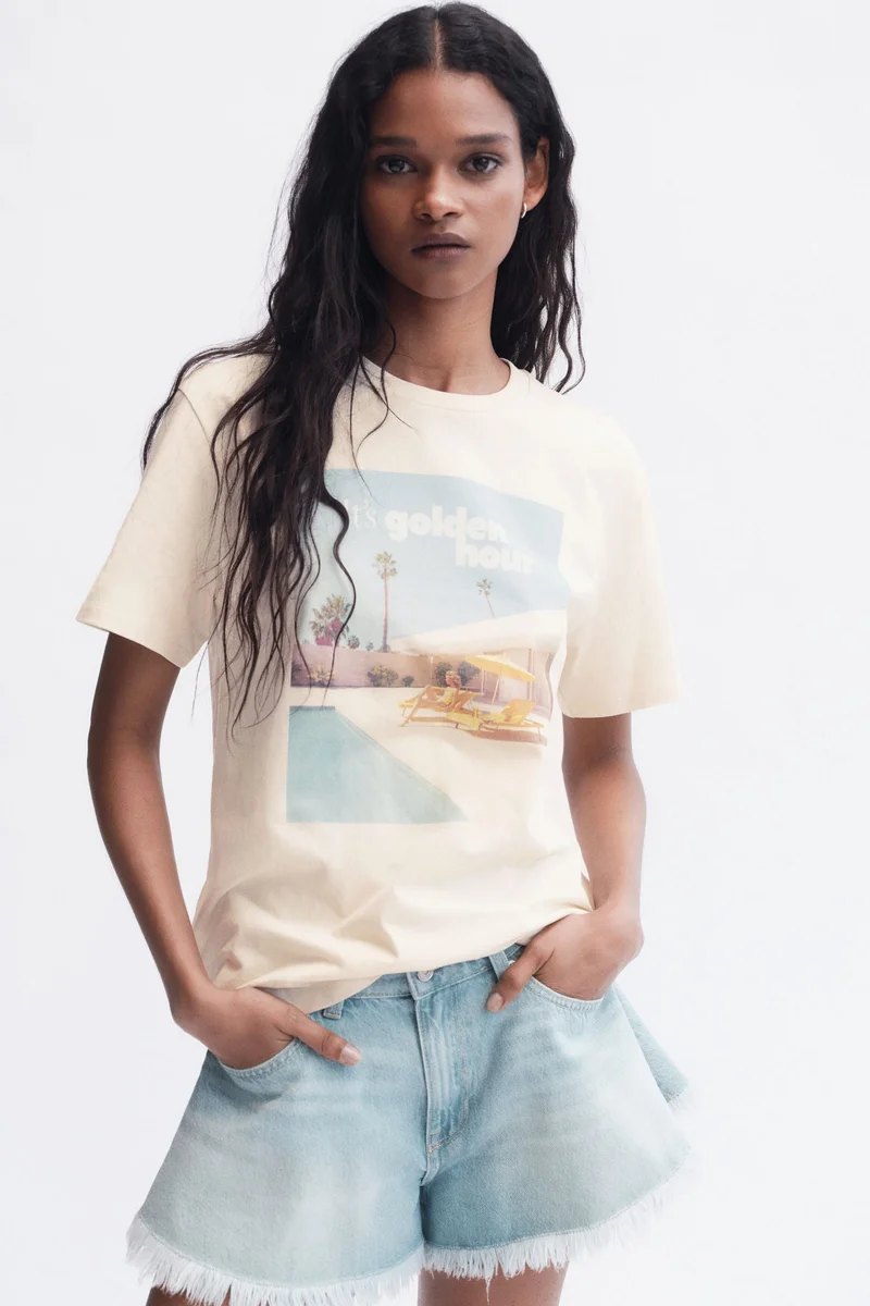Printed Cotton T-shirt