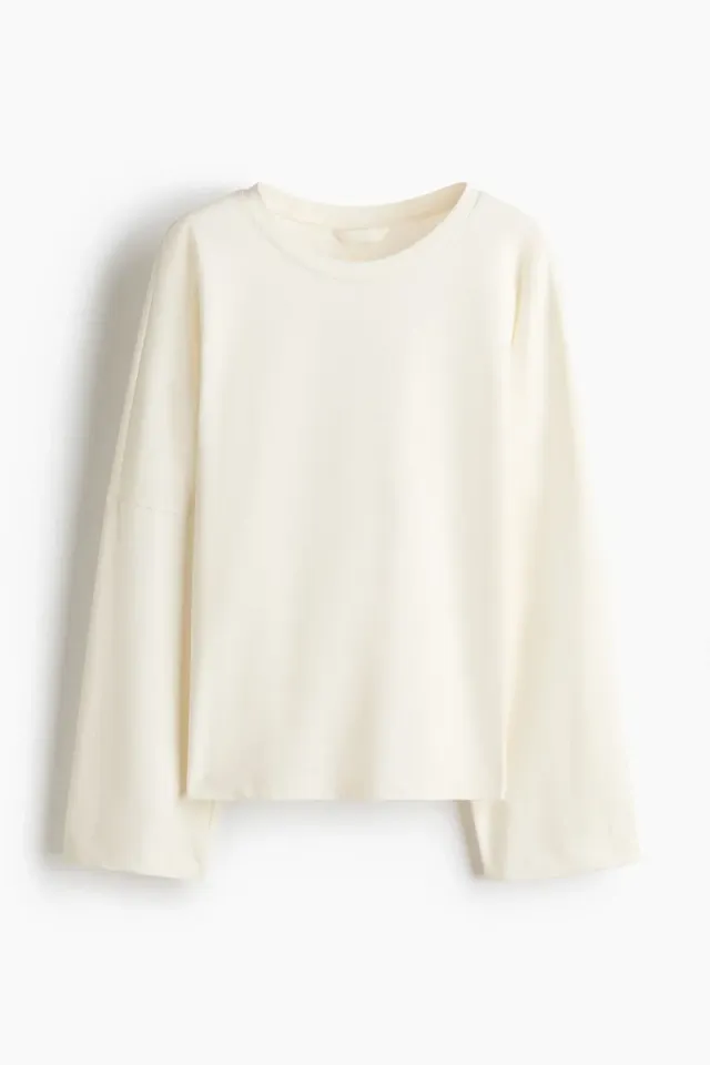 Cotton Long-Sleeve Top
