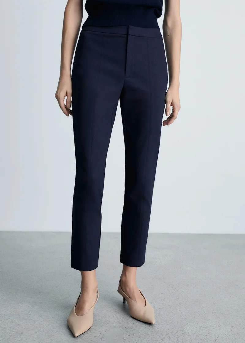 Cropped Skinny Trousers