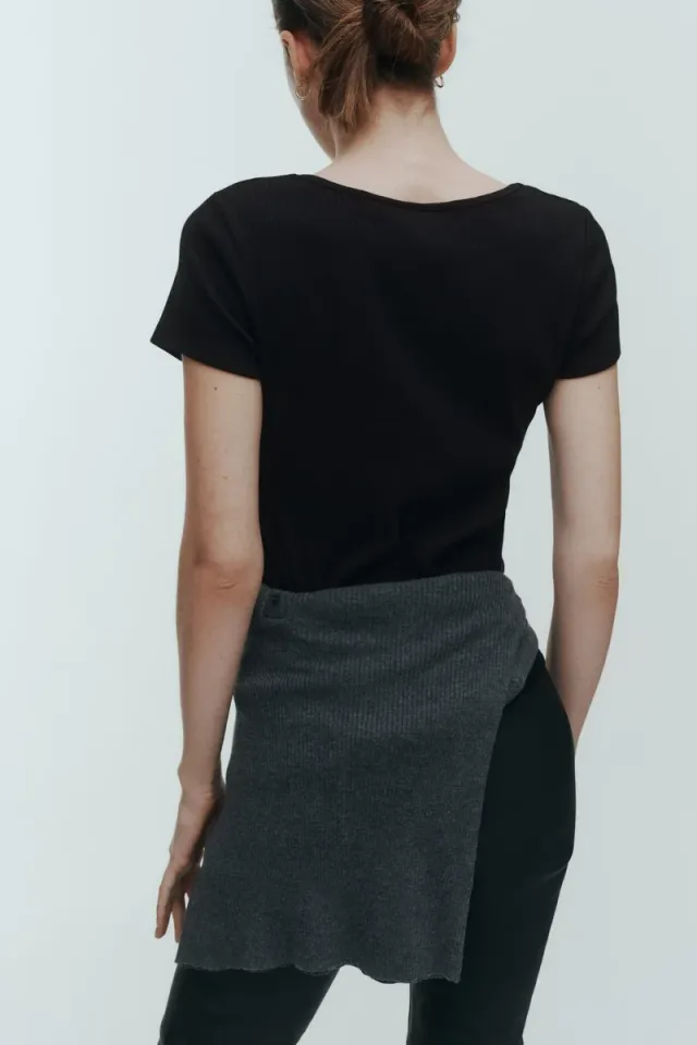 Ribbed Cotton T-Shirt – image 4