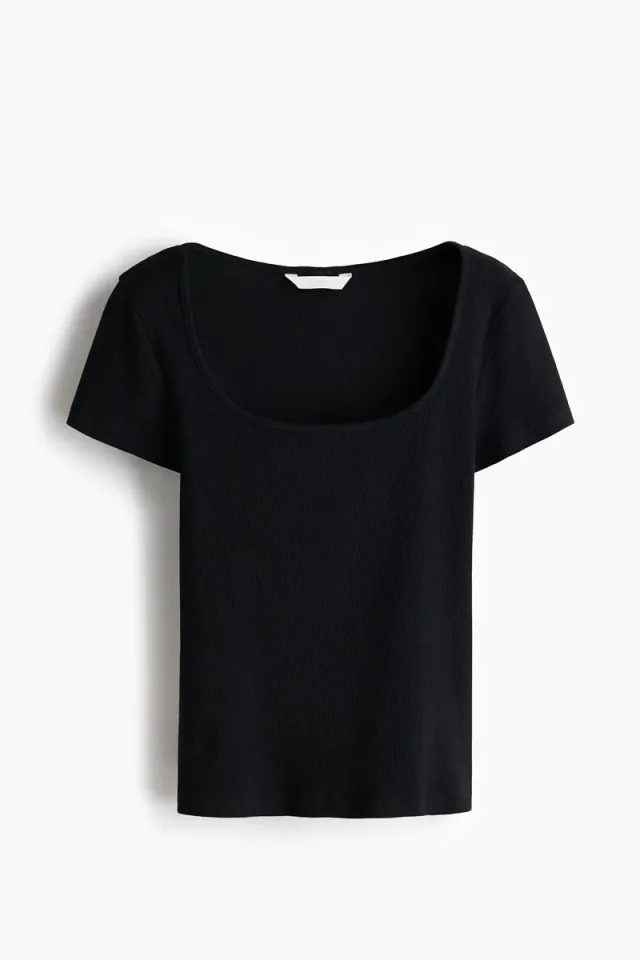 Ribbed Cotton T-Shirt – image 5