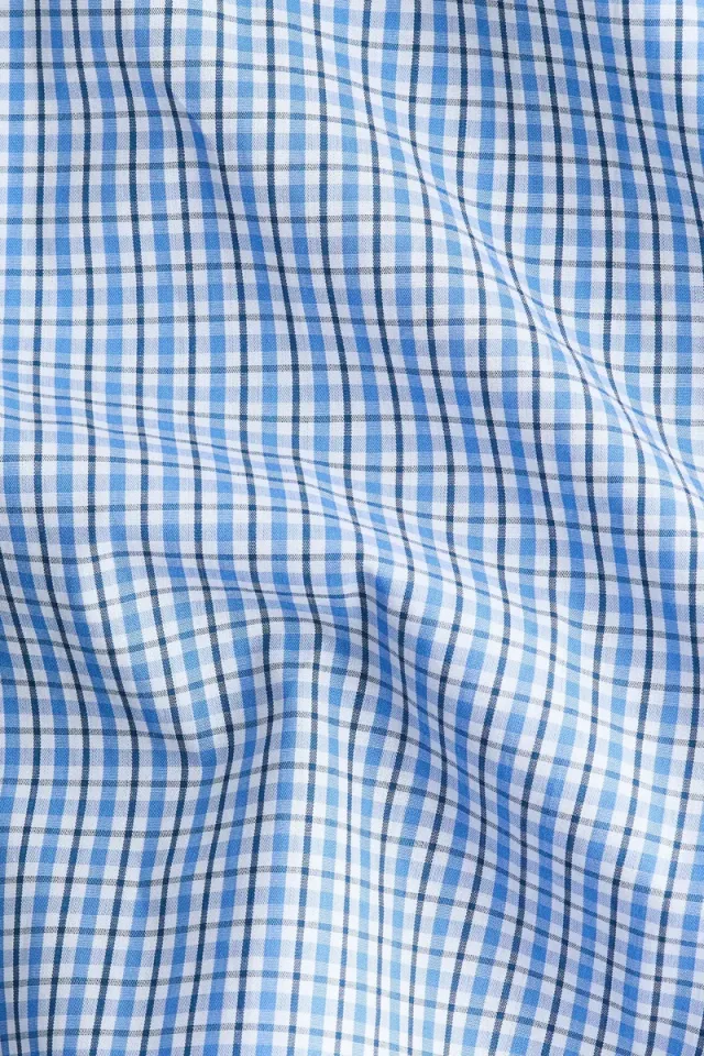 Blue Viscose Blend Oversized Collared Shirt for Women – image 6