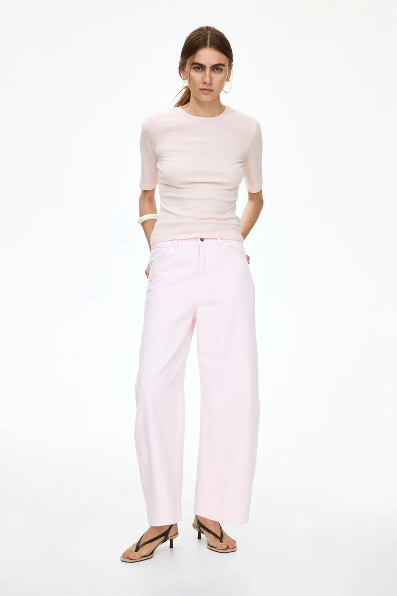 Pointelle Jersey T-Shirt