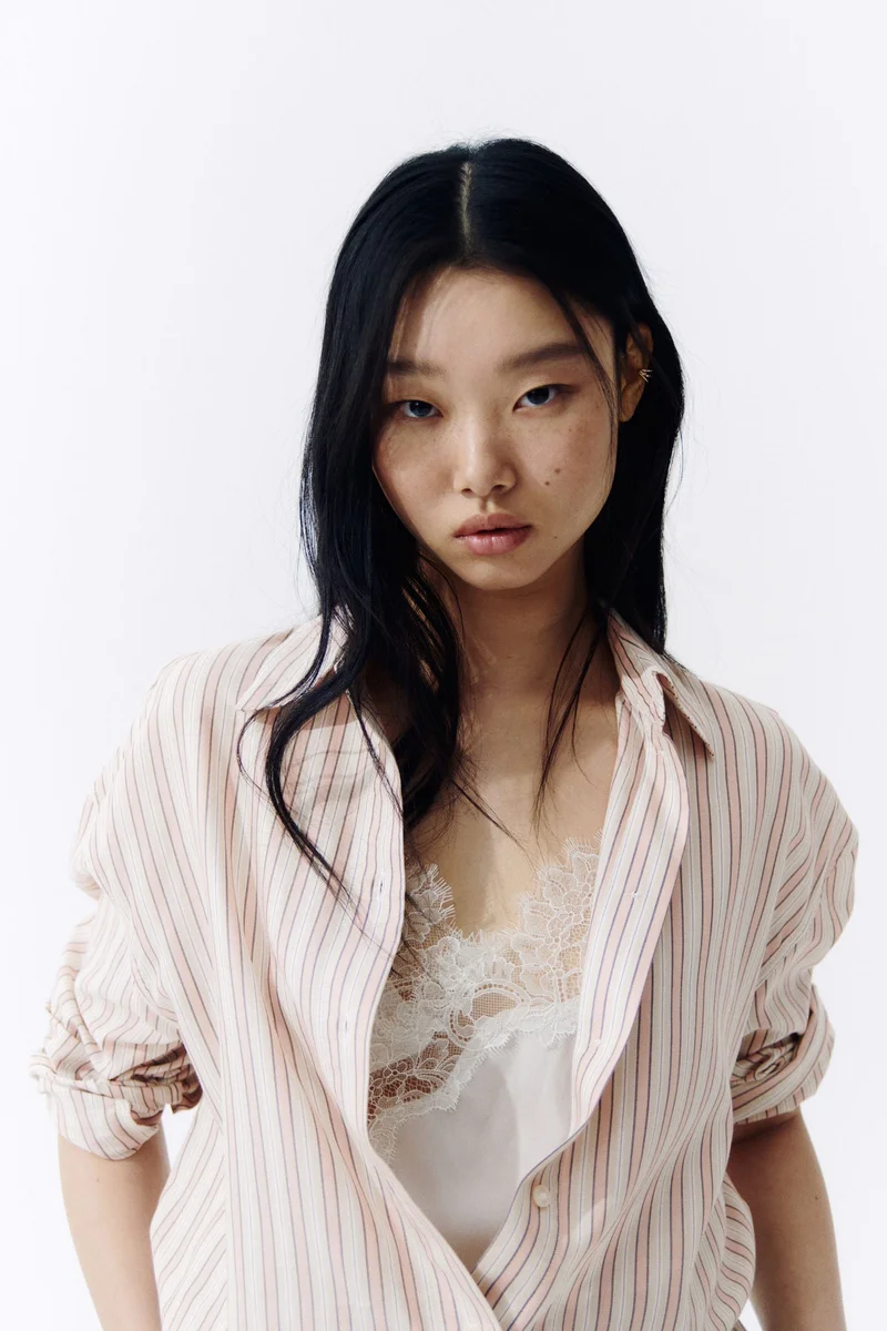 Oversized Lyocell Blend Shirt