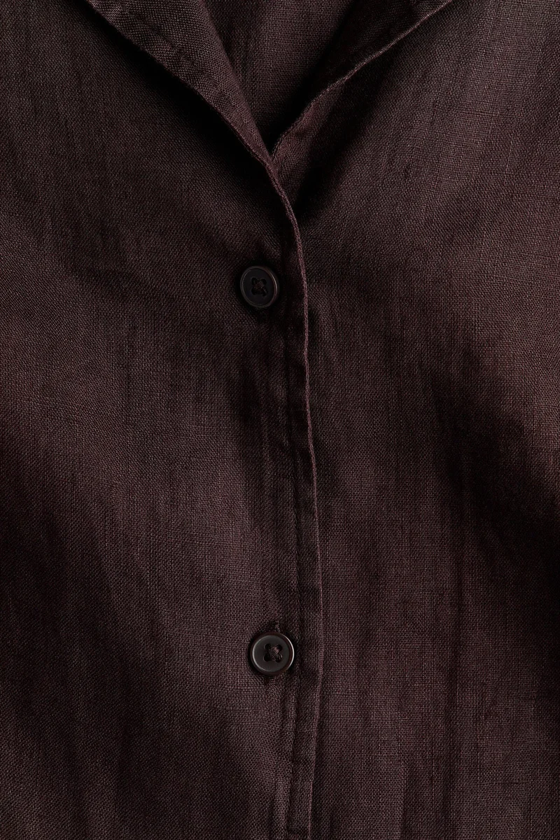 قميص شاطئ من الكتان
