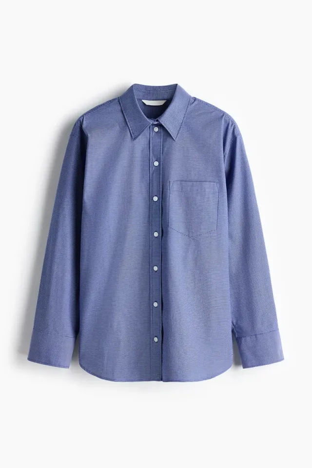 Oversized Cotton Poplin Shirt – image 6