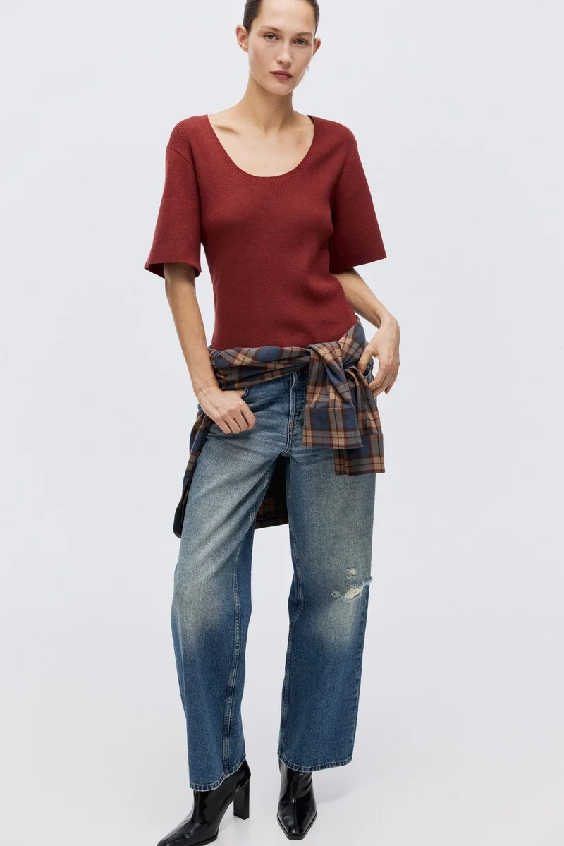Fine-Knit T-Shirt