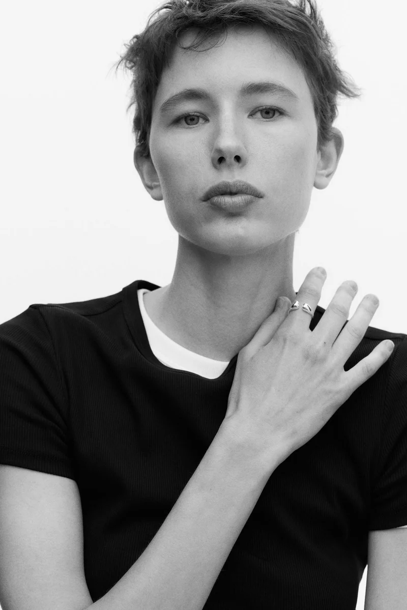 Ribbed T-shirt