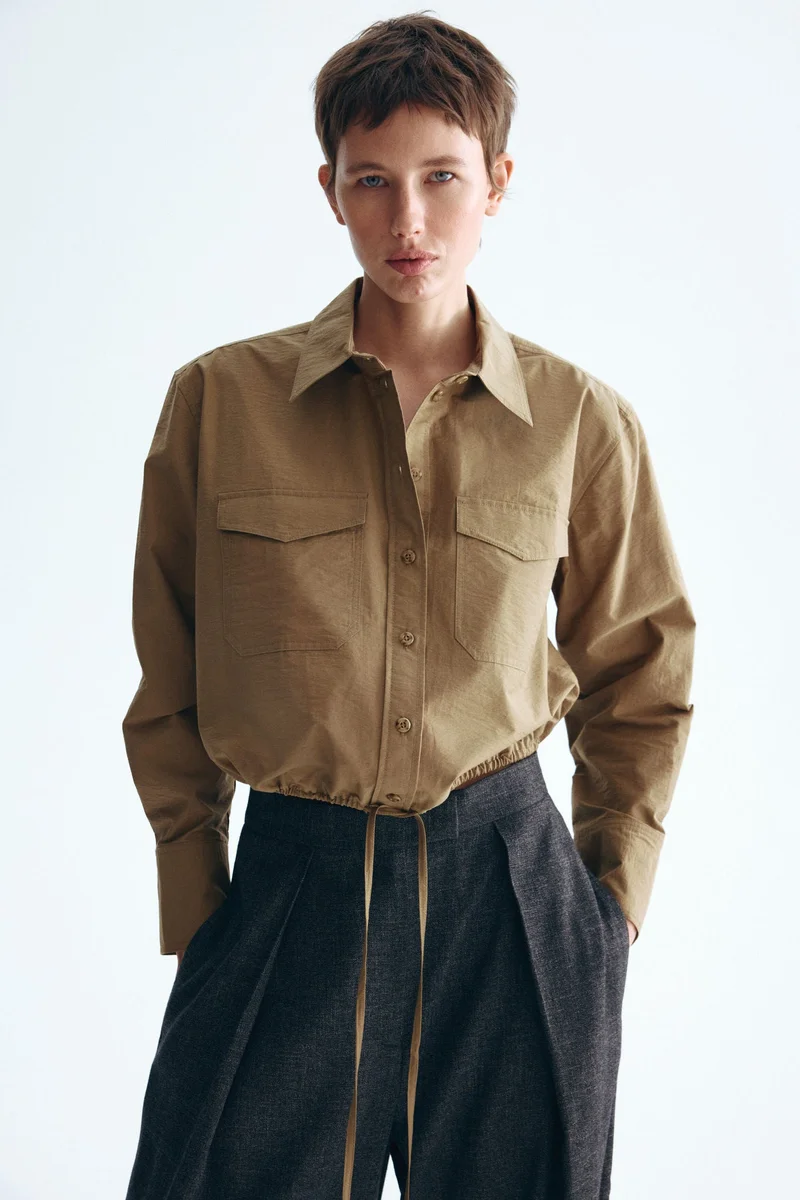 Drawstring shirt