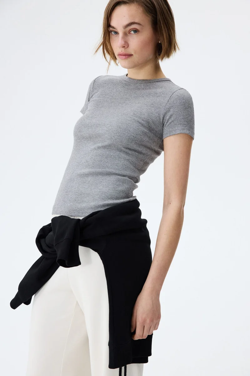 Ribbed T-shirt