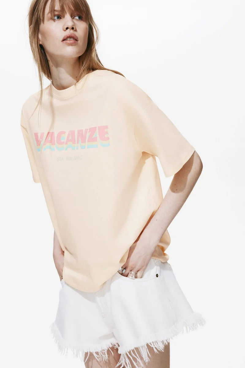 Oversized Printed Tee