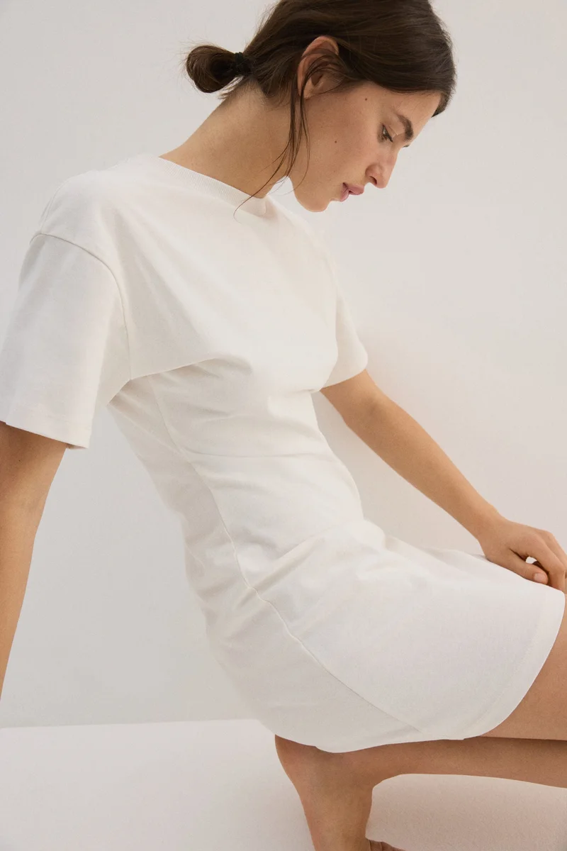 Hourglass Cotton T-Shirt Dress