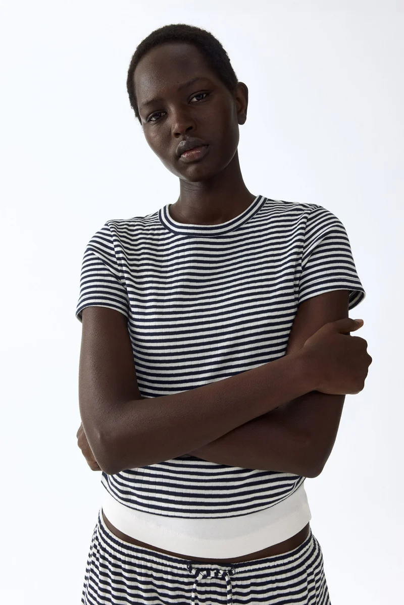 Ribbed T-shirt