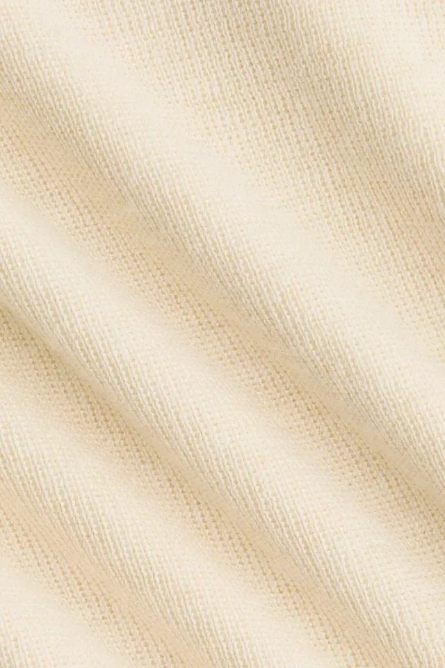 Women's Fitted Rib-Knit T-Shirt - White Light – image 5