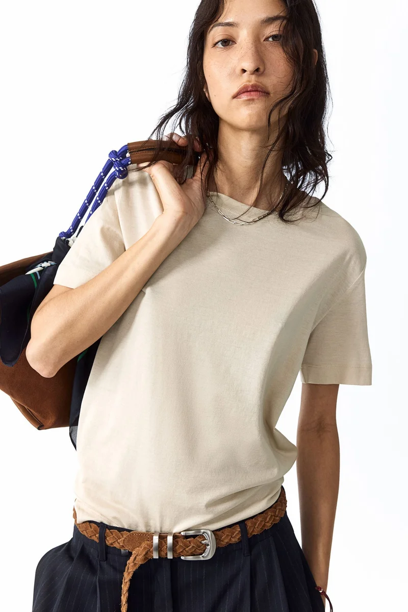 Pima Cotton Scoop-Neck T-Shirt