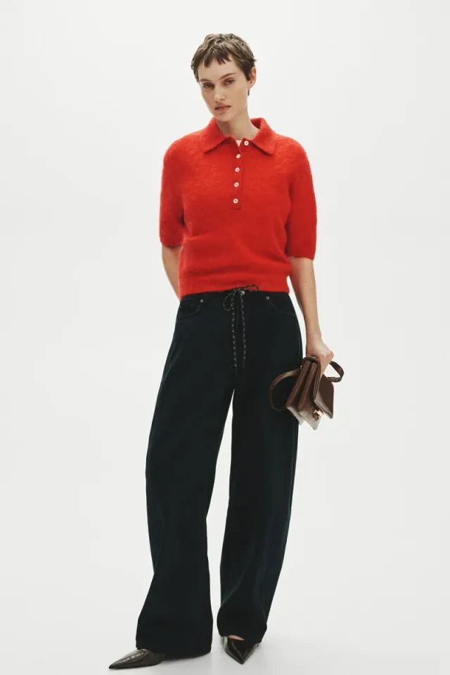 Mohair-Blend Polo Shirt – image 4
