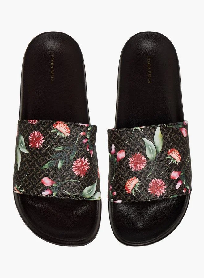 Flora Bella Women Monogram Floral Slides
