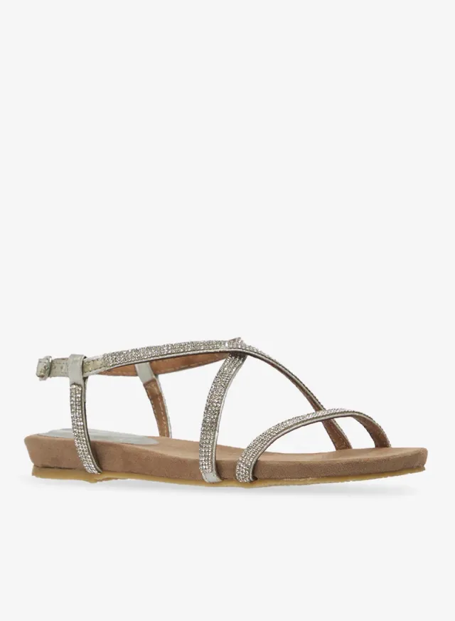 Glitter Flat Sandal – image 2