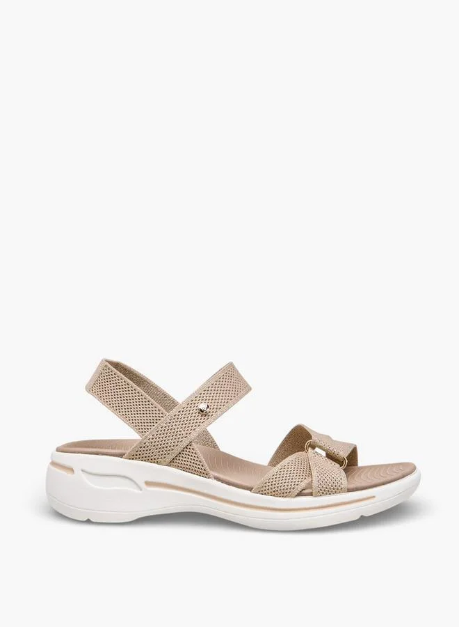 اشتري فلورا بيلا من شو إكسبرس GOLD Flora Bella Women Textured Comfort Sandals للنساء في الإمارات